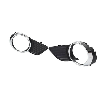 Front Fog Light Bezel Cover  Black/Chrome for Toyota Sienna (2011-2017)