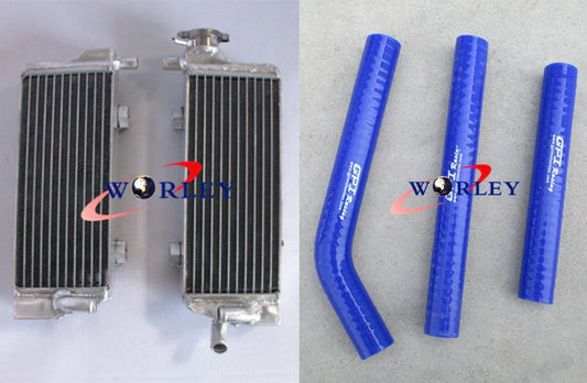 Aluminum Radiator & Orange Hose for KTM 125/200/250/300 SX/EXC/MXC (2008-2013)