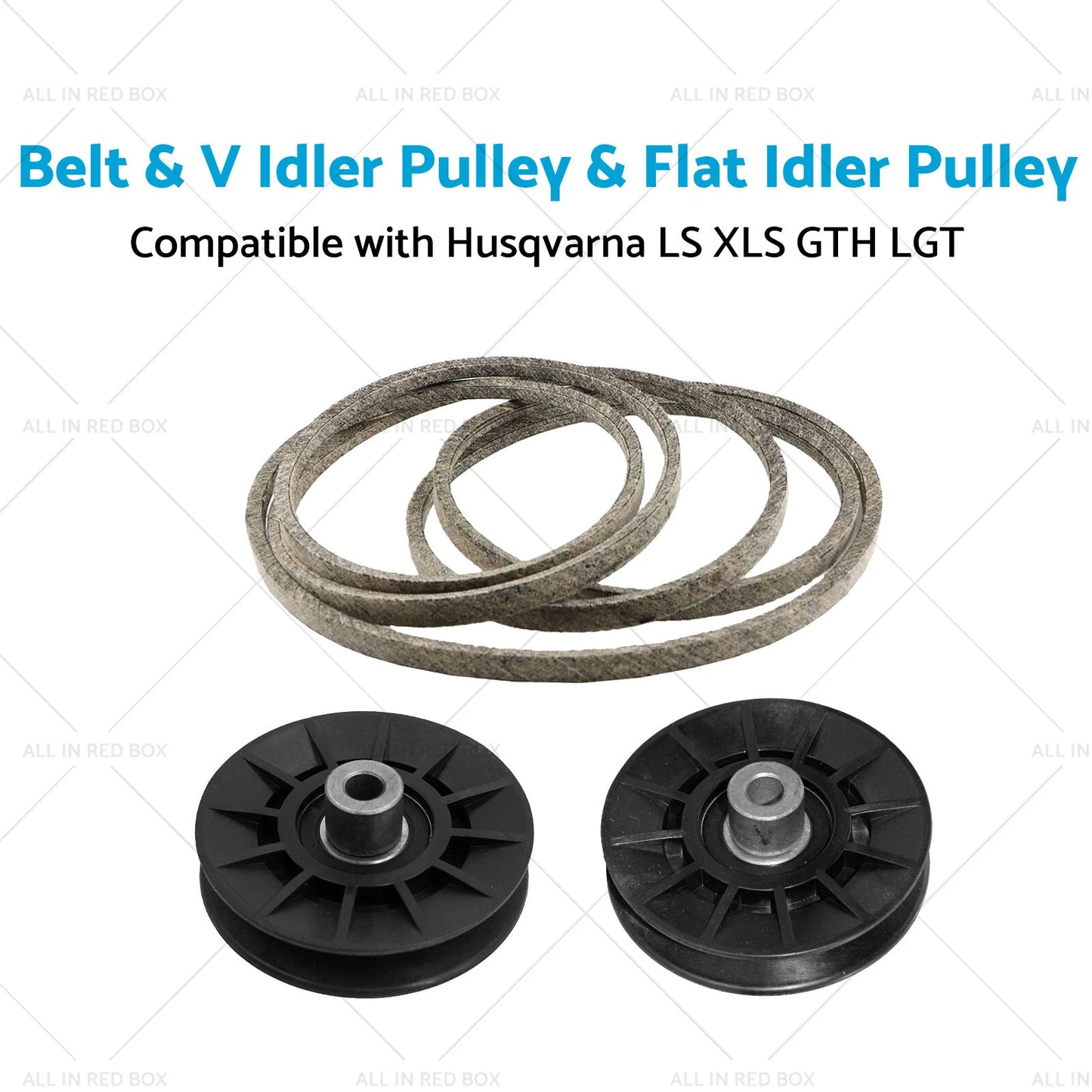 Belt & V Idler Pulley for Husqvarna LS XLS GTH LGT