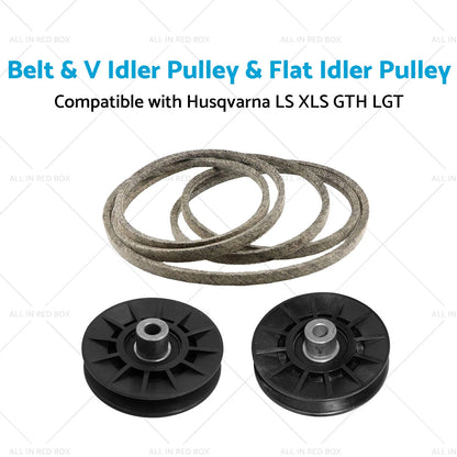 Belt & V Idler Pulley for Husqvarna LS XLS GTH LGT