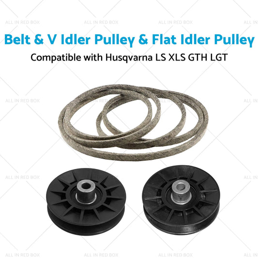 Belt & V Idler Pulley for Husqvarna LS XLS GTH LGT