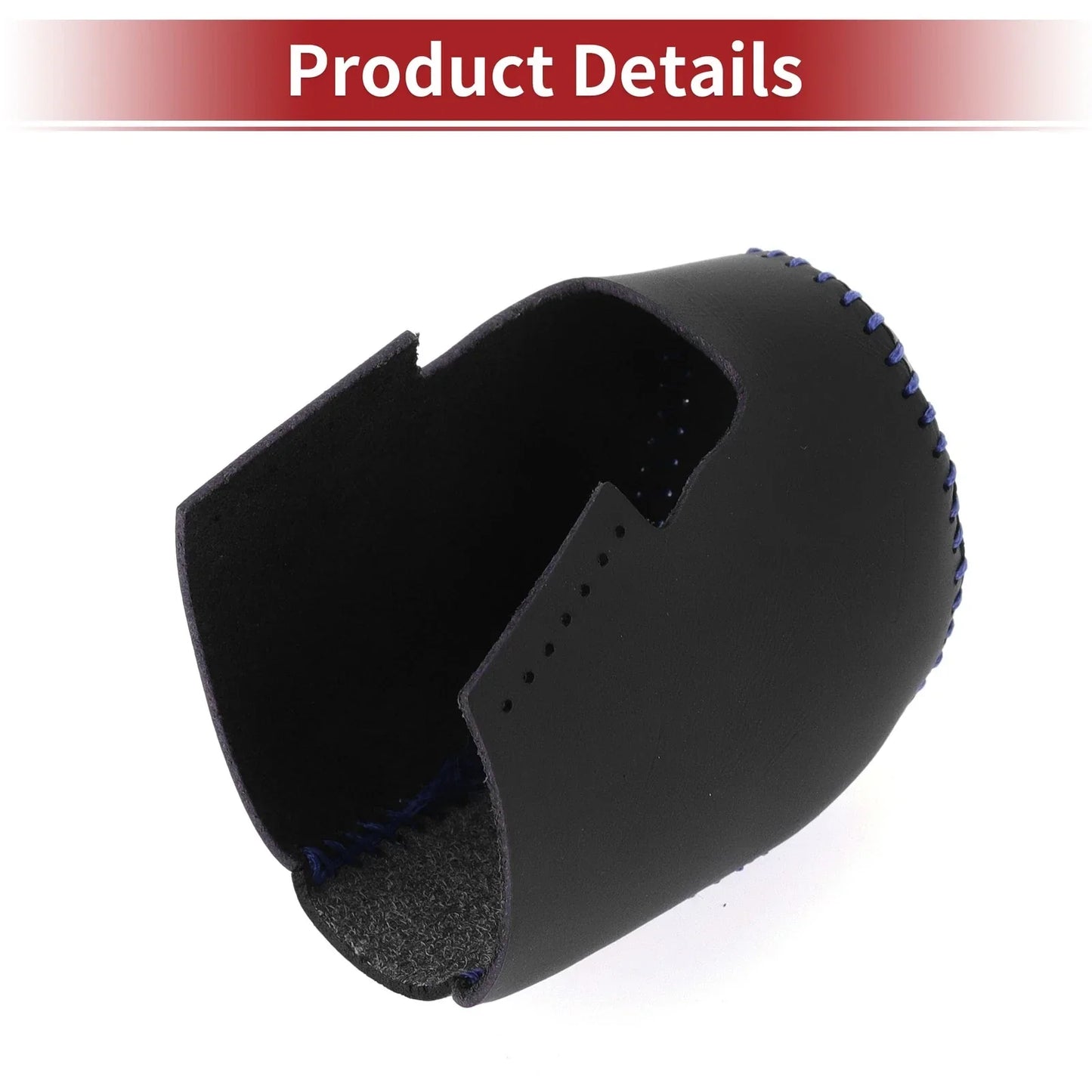 Car Gear Shift Knob Cover for Honda HR-V 2023-2024 Black Carbon Fiber Blue