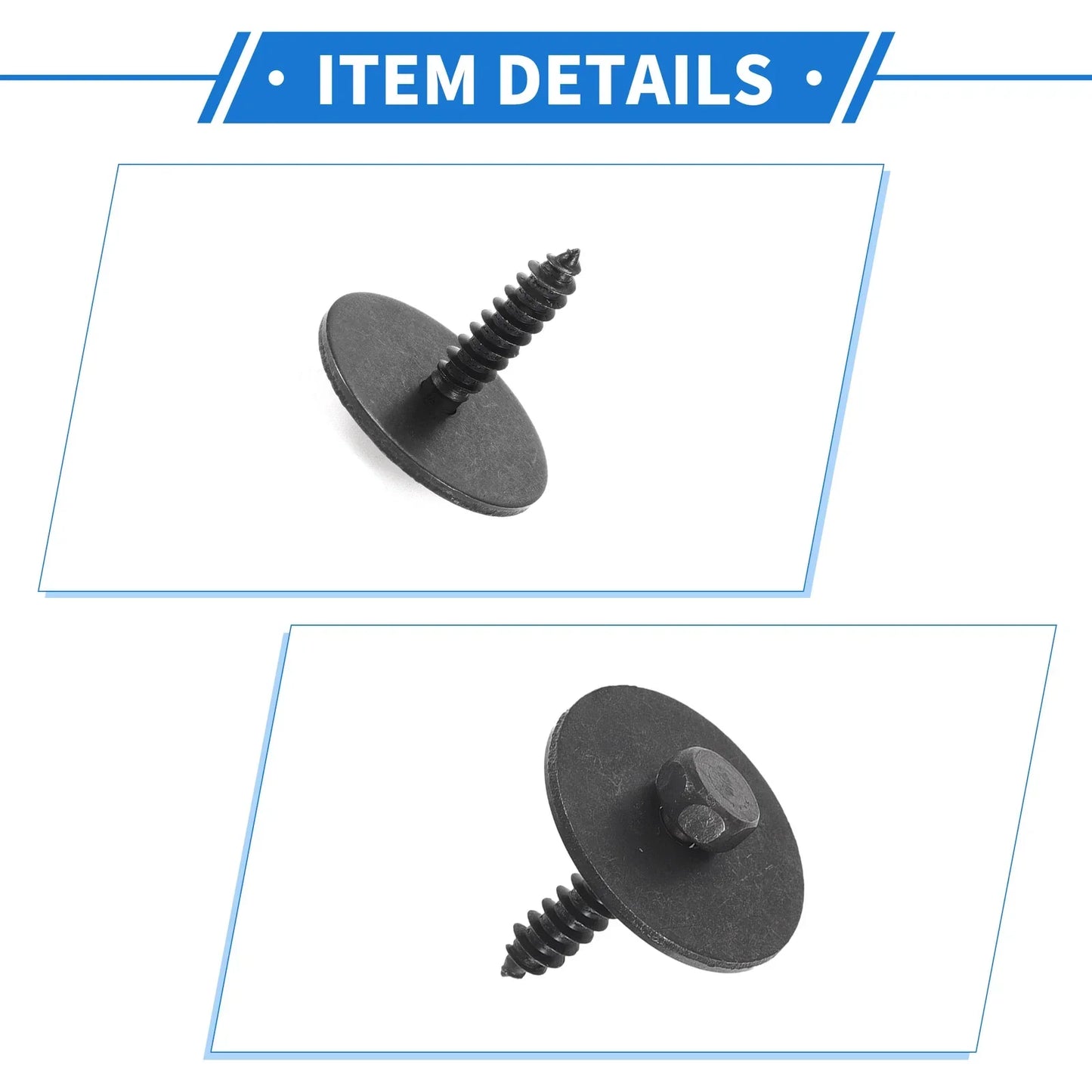 50 x Car Fender Liner Splash Shield Bumper Cover Screws for Mercedes-Benz A220