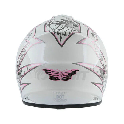 Youth Kids Dirt Bike ATV Helmet w/ Goggles & Gloves - White/Black/Red/Blue/Green