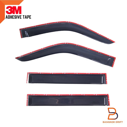 Weather Shield Window Visor Rain Guard for Mitsubishi Triton MK (95-06)