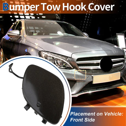 Car Bumper Tow Hook Cover for Mercedes-Benz C43 (2017-2018) - Brown