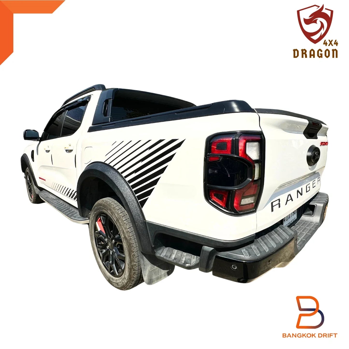 Dragon Black Textured Fender Flares for Ford Ranger 2022-2025