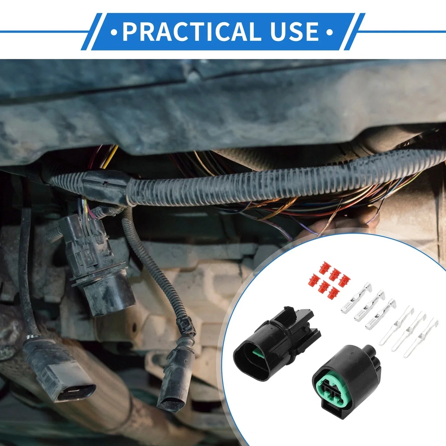 3 Pin Car Sensor Connector Plug for Hyundai & Kia - 1 Set (2010-2023)