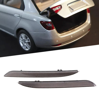 Black Smoked Lens Rear Bumper Reflector Lenses for Ford Mustang (2015–2017)
