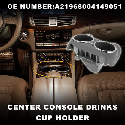 Cup Holder for Mercedes Benz W219 (2005-2010) - Practical Drink Holder Gray