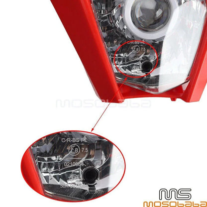 LED Headlight Fairing for Honda CRF250F CRF450R CRF250R XR400 (2017-2023)