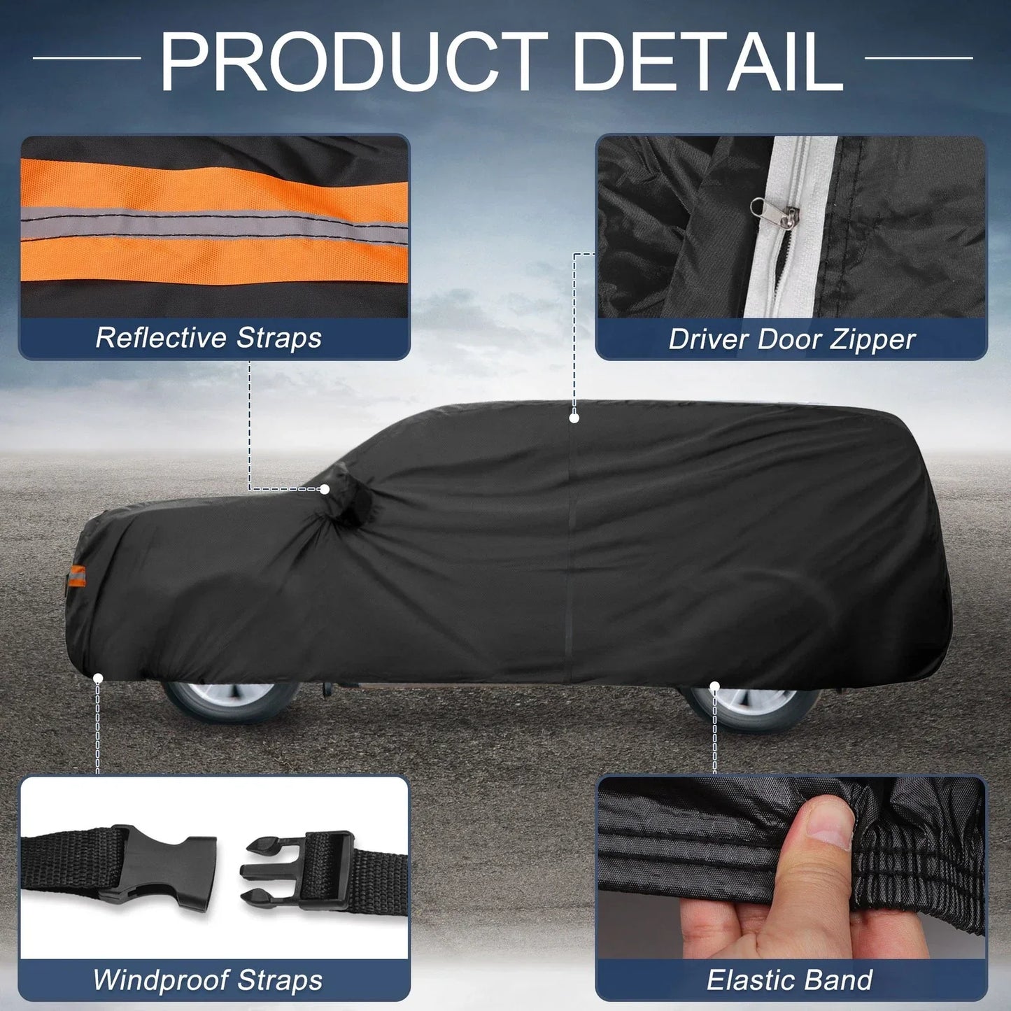 Waterproof Aluminum Film Car Cover for Lexus GX (2010-2023)