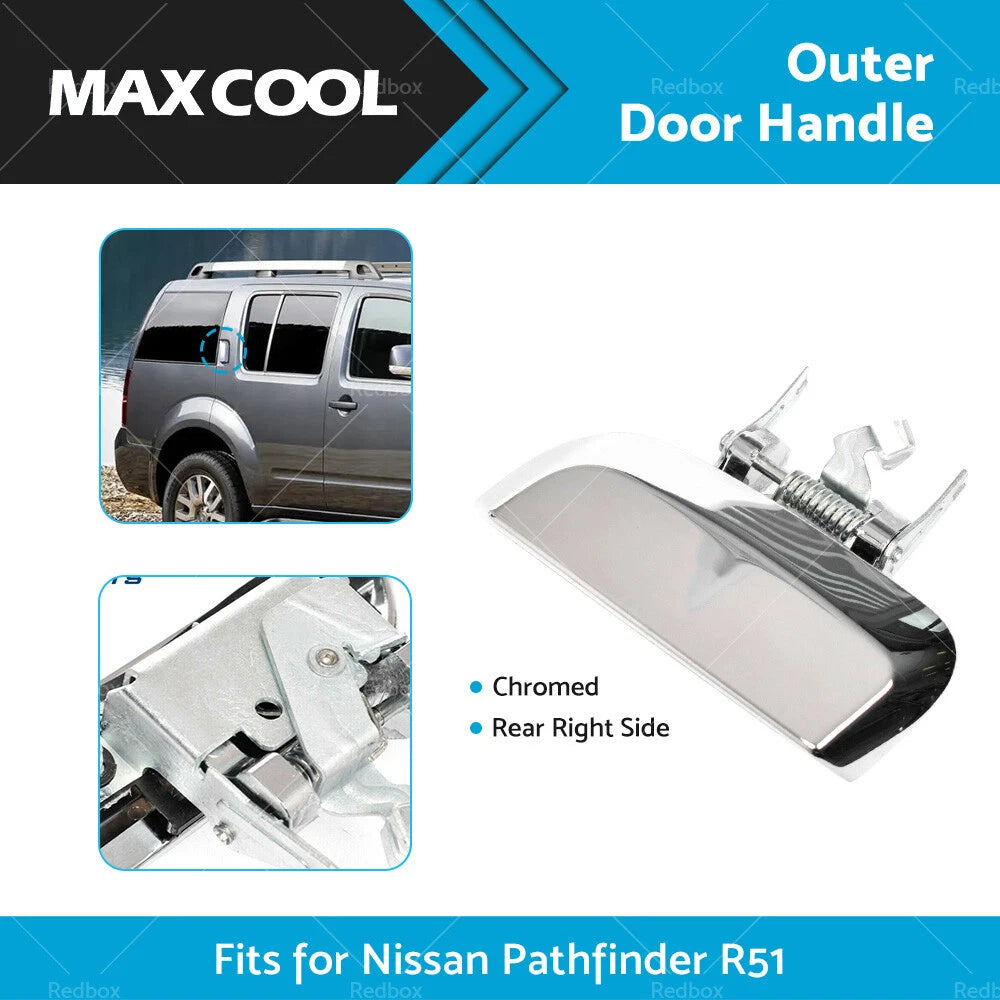 Chrome Rear RH Outer Door Handle for Nissan Pathfinder (2005-2013)
