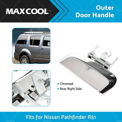 Chrome Rear RH Outer Door Handle for Nissan Pathfinder (2005-2013)