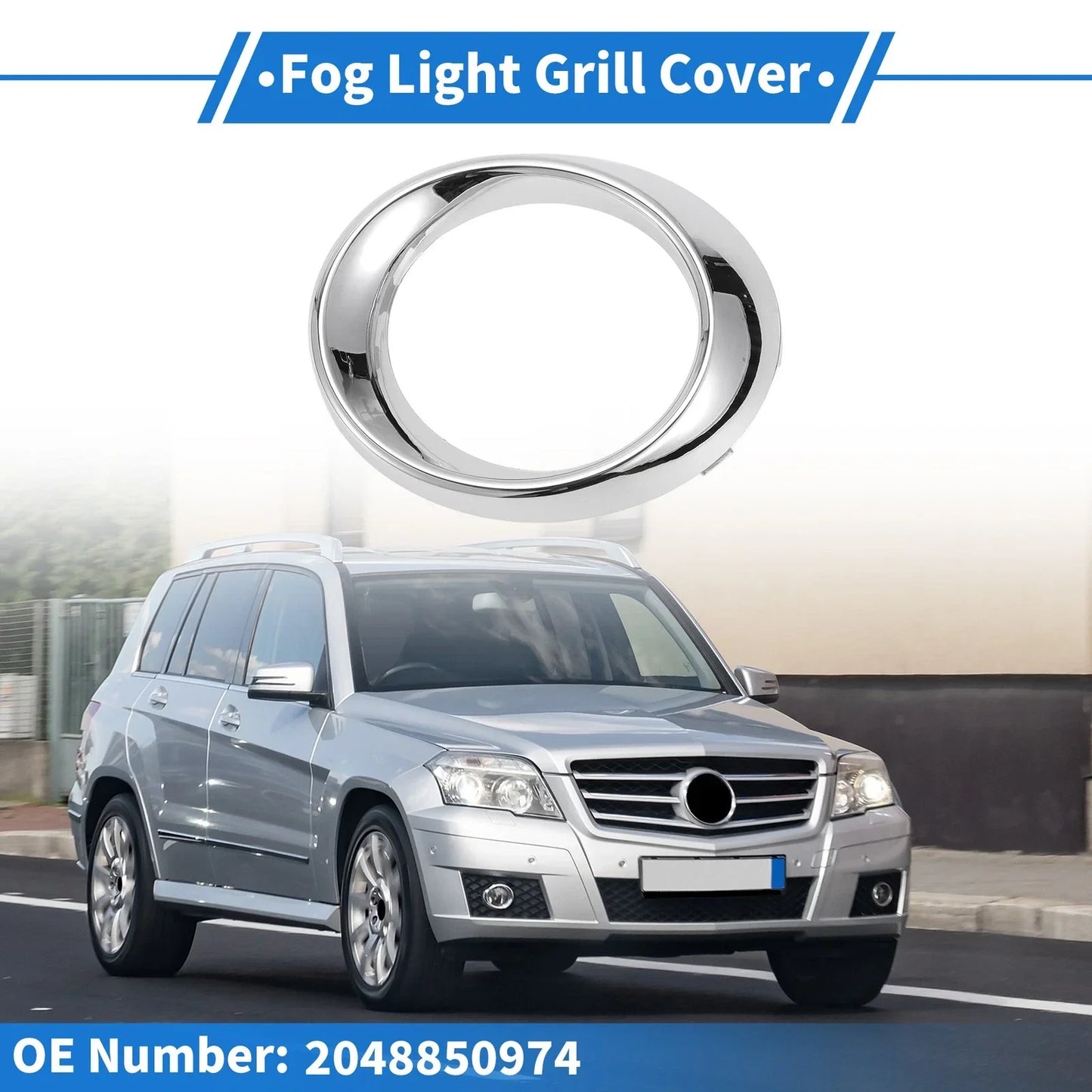 Front Left Fog Light Grill for Mercedes-Benz GLK350 (2010-2012)