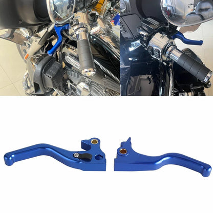 3 Finger 5.3'' Brake & Clutch Levers  Blue for Harley Sportster (2007-2023)