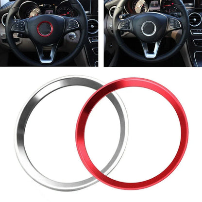 Steering Wheel Center Decor Ring Trim for Mercedes Benz C E CLA GLA GLC (2013-2023)