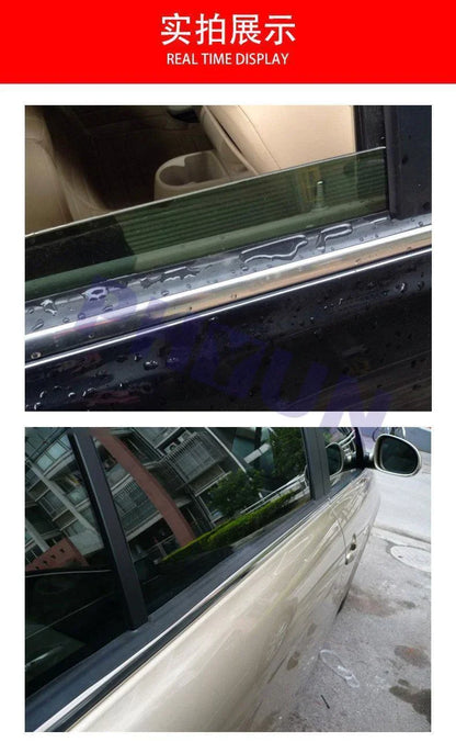Rubber 157'' x 0.6'' Car Side Door Window Glass Seal Rain Visor Strip Universal