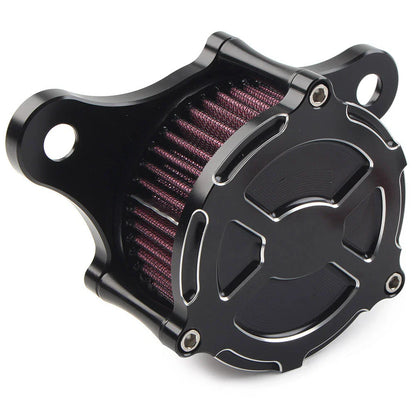 Black Air Cleaner Red Intake Filter Kit for Harley Dyna Softail Road King (2006-2023)