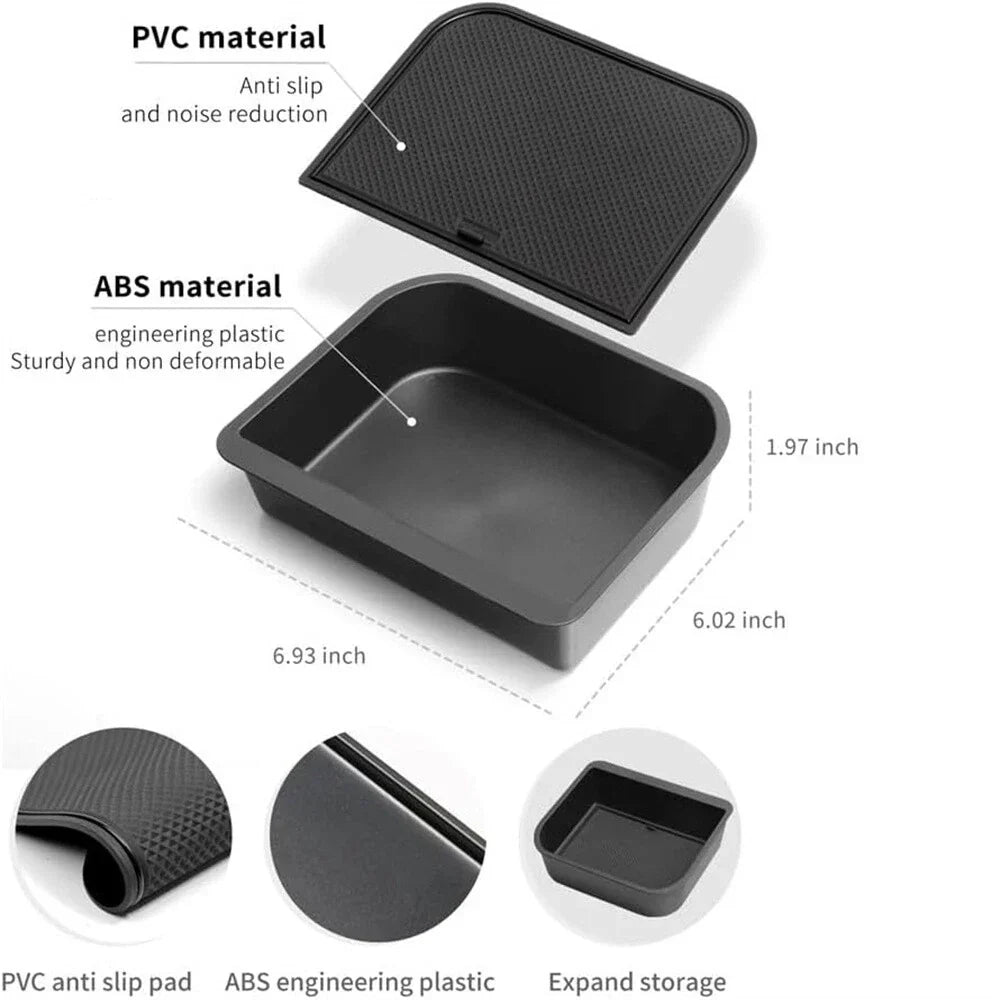 Armrest Storage Box Insert Tray for Toyota Land Cruiser Prado, Lexus GX (2010-2023)
