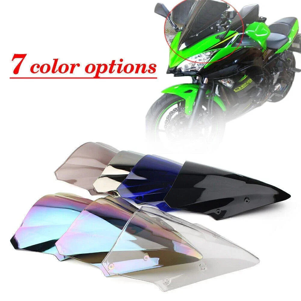 Dual Bubble Windscreen for Kawasaki Ninja 650 EX650 ER6F (2017-2019)