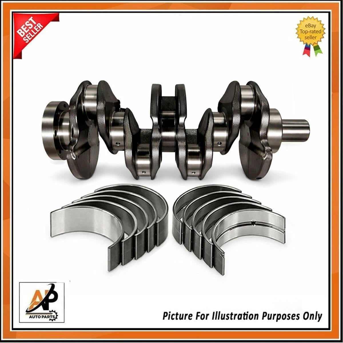 Crankshaft with Bearings OEM Replacement for Ford Transit Custom (2019–2023)