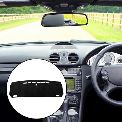 Car Dashboard Cover Black Flannel Non-Slip Mat for Honda Fit (2015-2020)