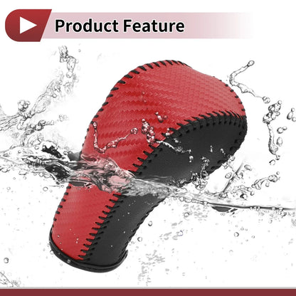 Red Carbon Fiber Gear Shift Knob Cover for Chevrolet Cruze (2011-2016)
