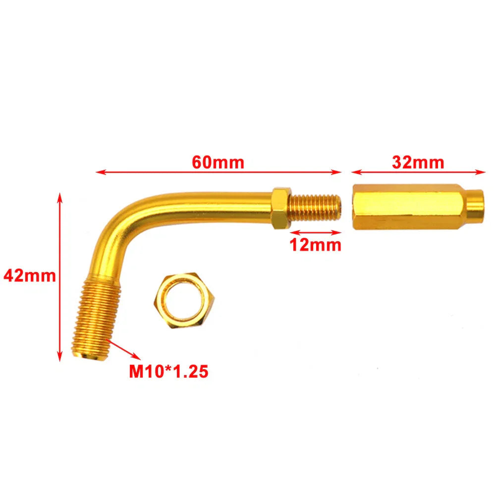 90 Degree Throttle Cable Adjuster for Universal Motorcycle - Blue