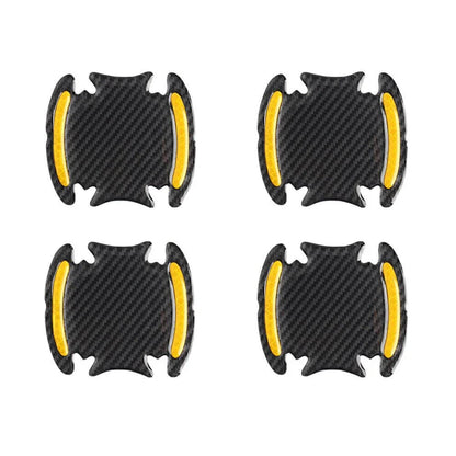 Carbon Fiber Gold Door Handle Reflective Sticker Scratch Cover Protection