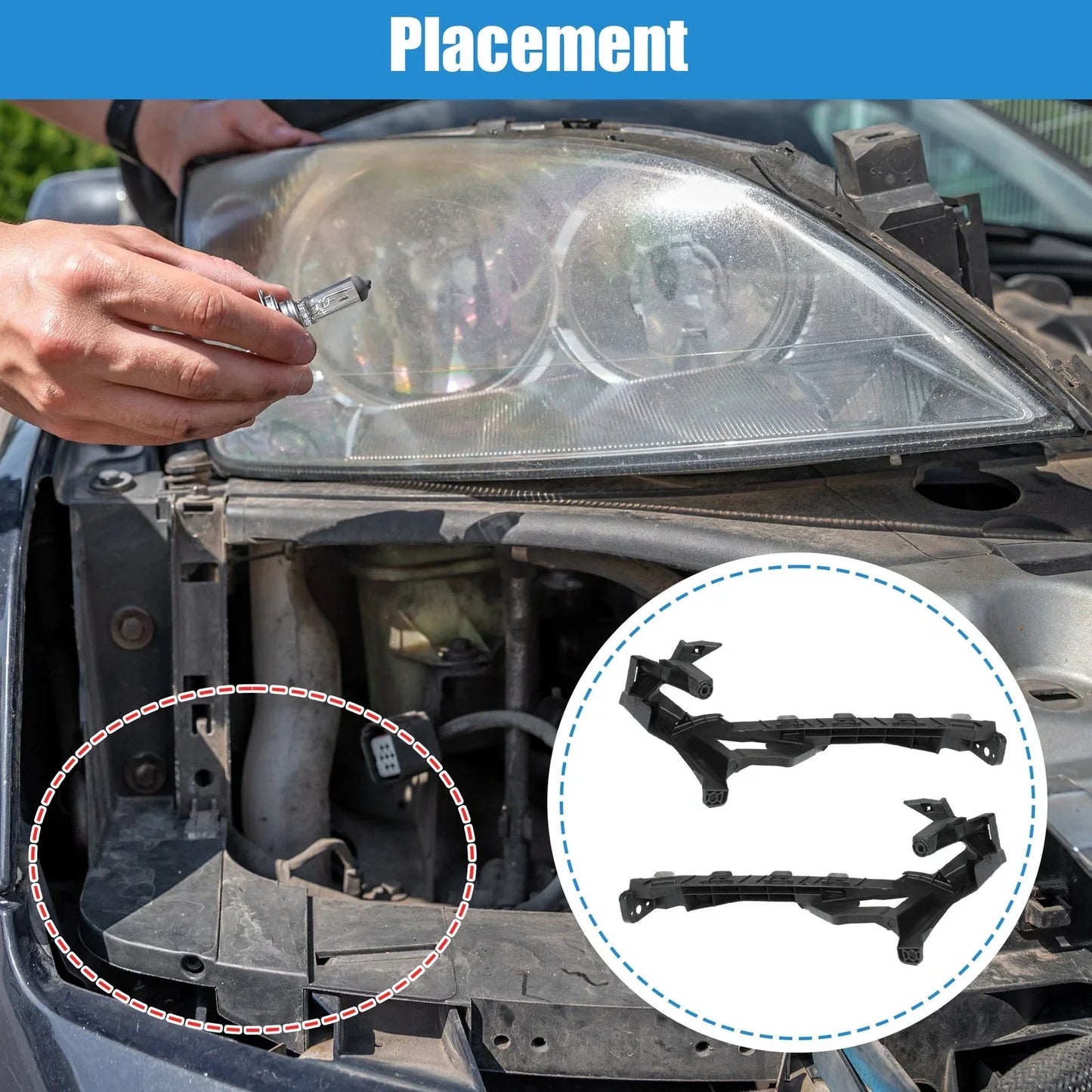 Headlight Mounting Bracket Support for Honda CR-V (2015-2016)