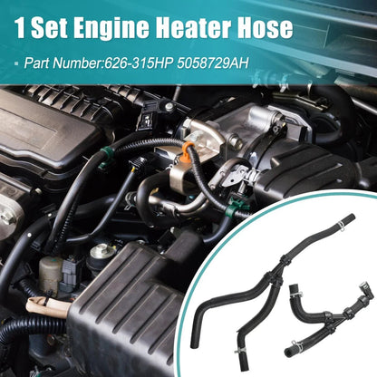 Heater Supply Return Hose for Chrysler Dodge Ram (2002-2023)