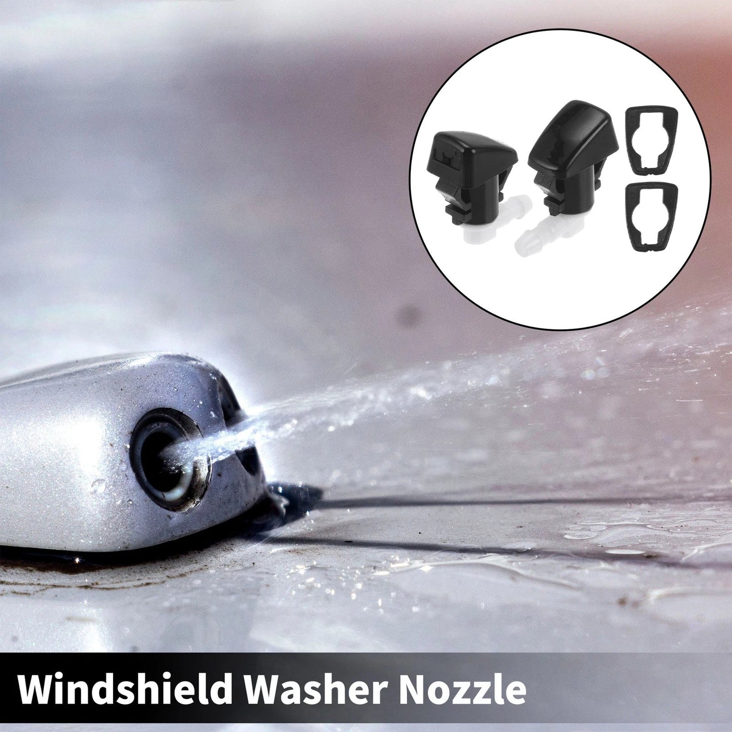 2 x Front Windshield Washer Nozzles for Jeep Grand Cherokee WK2 (2011-2021)