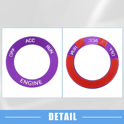 Engine Start Button Sticker for Dodge Charger Challenger Aluminum Alloy (2015-2023)