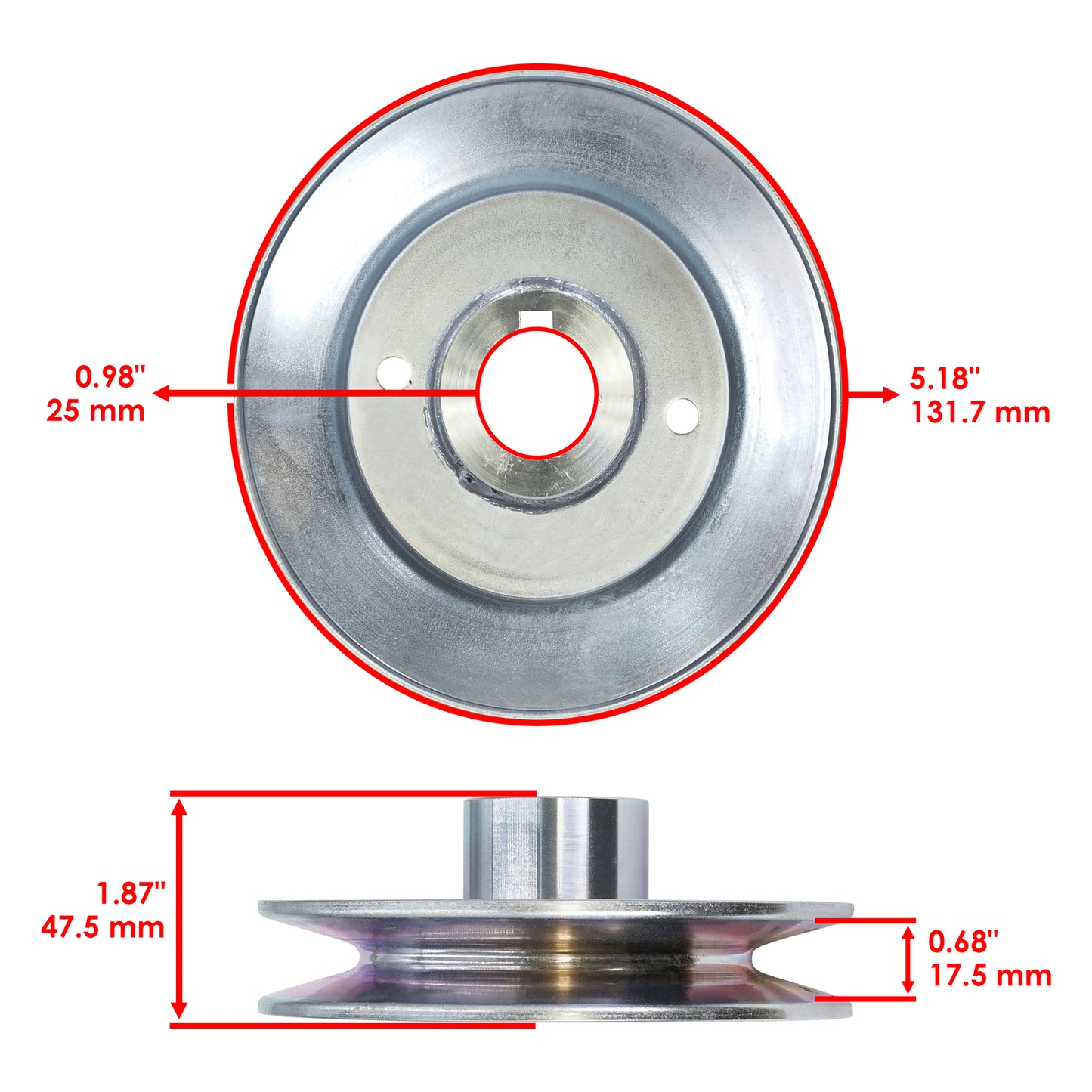 Deck Spindle Pulley Replacement for Scag SFW48 16BV SWZT48 15FS 541FS (2008–2015)