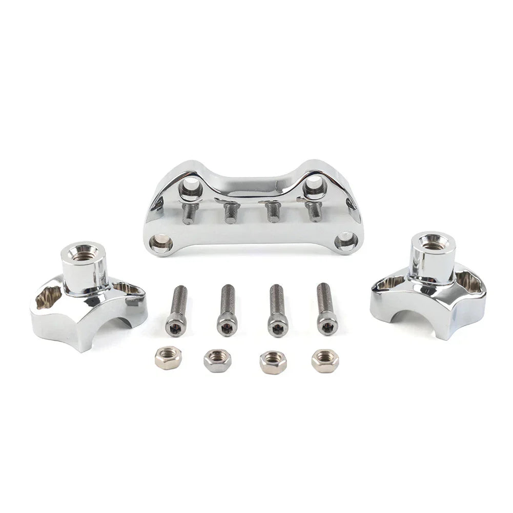 1.7" Handlebar Risers for Harley Dyna, Street Bob, Softail, Sportster (2006-2023)