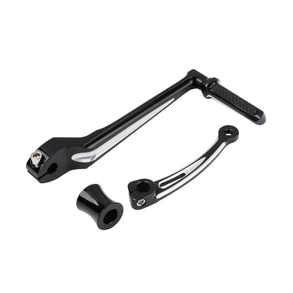 Black CNC Shifter Lever Set for Harley Street Glide, Softail (1986-2023)