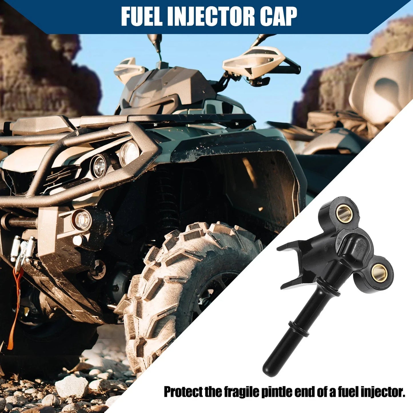 Fuel Injector Cap for Honda Foreman 2014-2019 - Durable Plastic 1 x Black