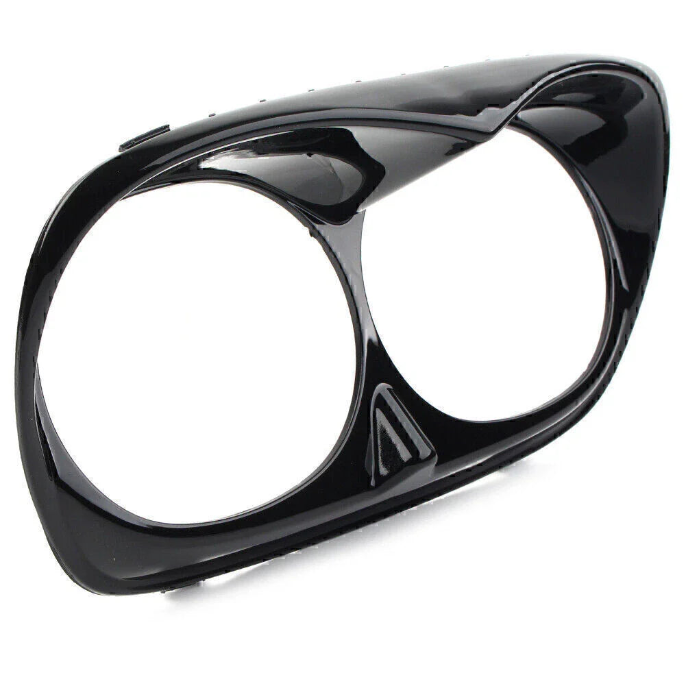 Black Headlight Bezel Scowl Outer Fairing for Harley Road Glide (1998-2013)