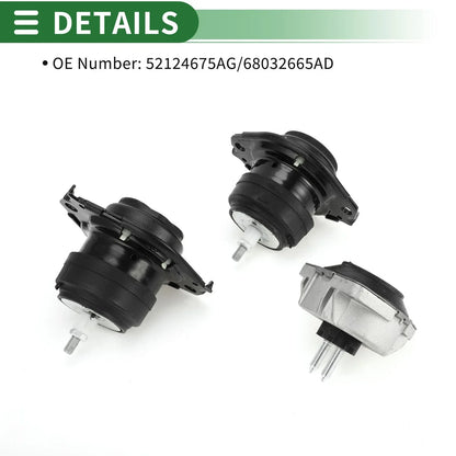 Engine Motor Trans Mount Set for Dodge Durango 3.6L (2011-2019)