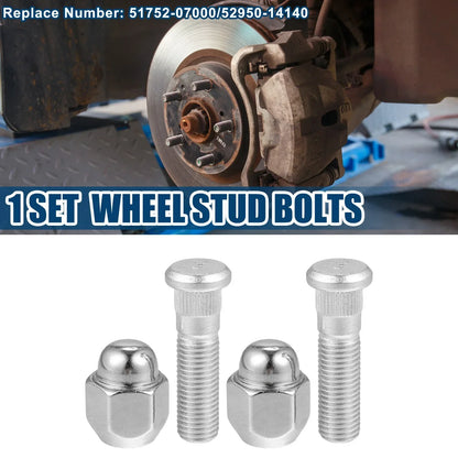 M12-1.50 Wheel Stud Bolts 2 x for Hyundai Sonata, Kia Rio (2006-2023)