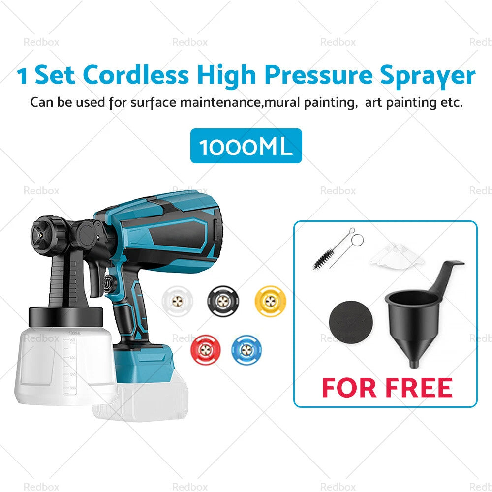 Airless Paint Sprayer for Makita Battery Cordless High Pressure Spray Gun
