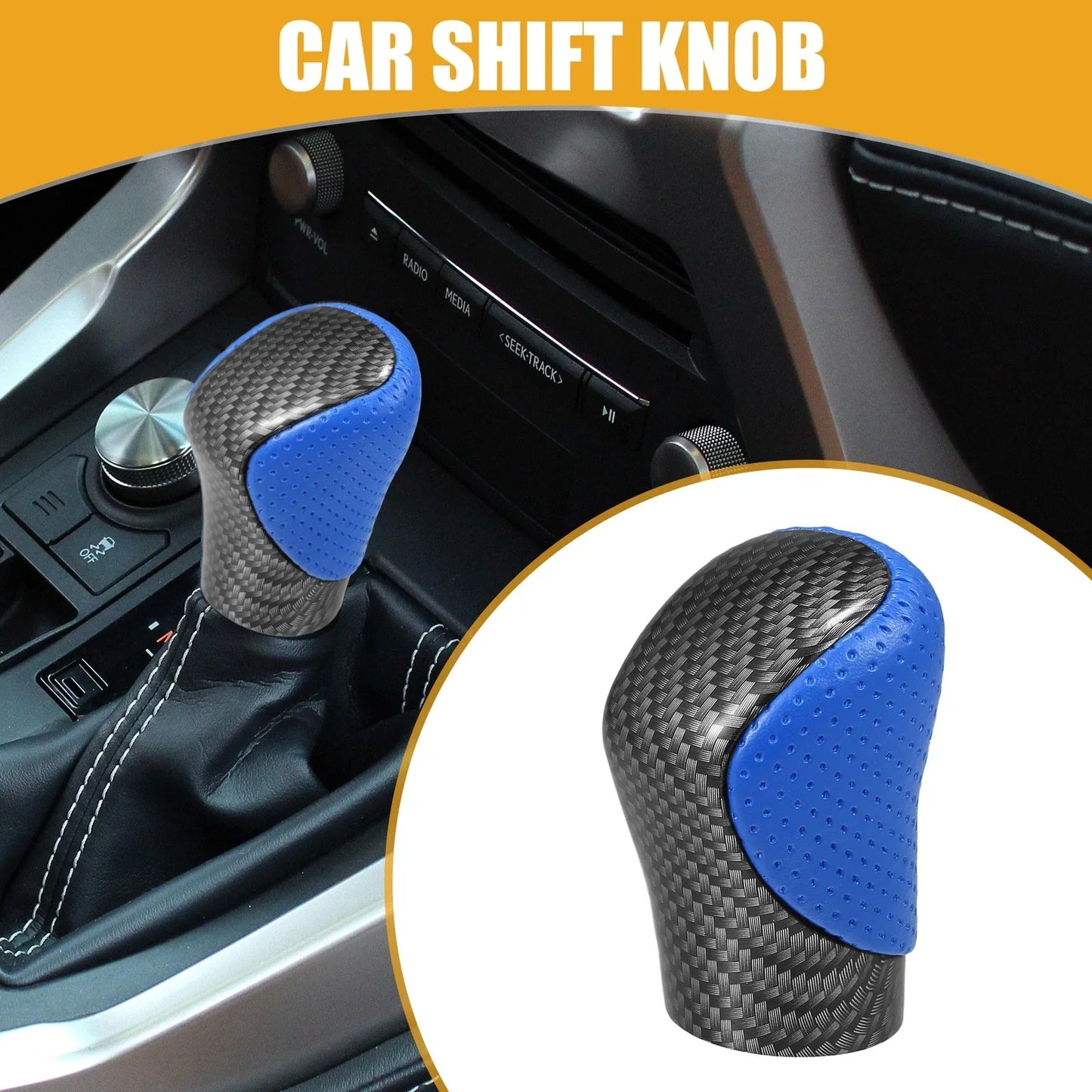 Gear Shift Knob for Lexus GX460 2020-2022 Auto Inner Shifter Blue