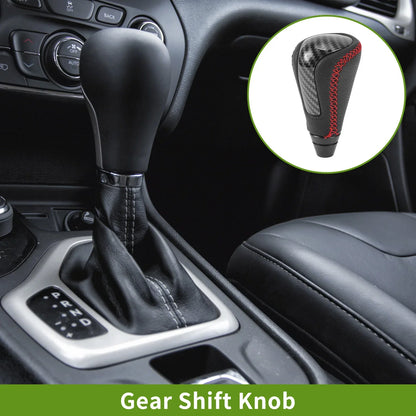 Automatic Gear Shift Knob for Lexus GS300 2006-2011 Plastic Faux Leather Black Red