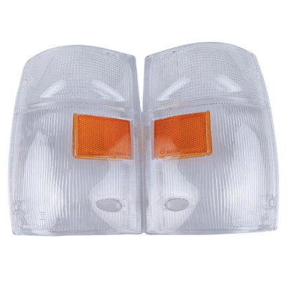 Pair Signal Corner Light Lens White Fits Isuzu NPR NQR NKR Truck 1999-06 AU D12