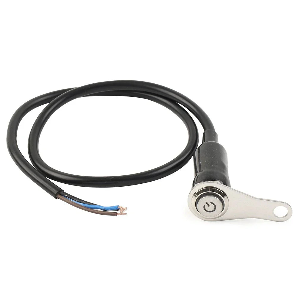 Blue ON/OFF Handlebar Switch for Motorcycle Headlight Fog Light