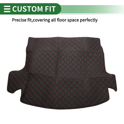 Flat Face Cargo Liner Rear Trunk Mat for Honda CR-V Hybrid (2017-2021) Black XPE