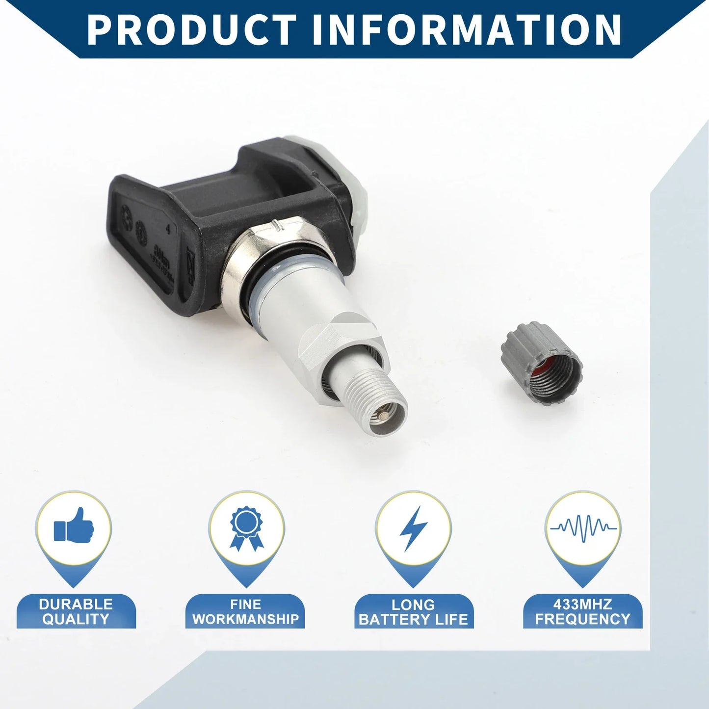Tire Pressure Sensor for Mercedes-Benz C300 (2022-2024) 1 x 433MHz