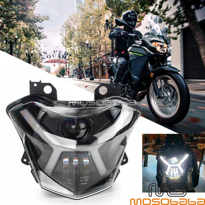 LED Headlight Kit for Kawasaki Z650, ZR650, Versys-X 300, KLE300 (2017-2021)