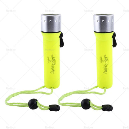 Waterproof Bright LED Underwater Flashlight for Scuba Diving
